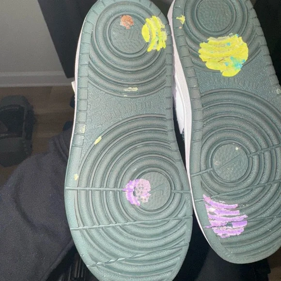 Kids Nike Court Borough Mid 2- Green and White - Picture 9 of 10